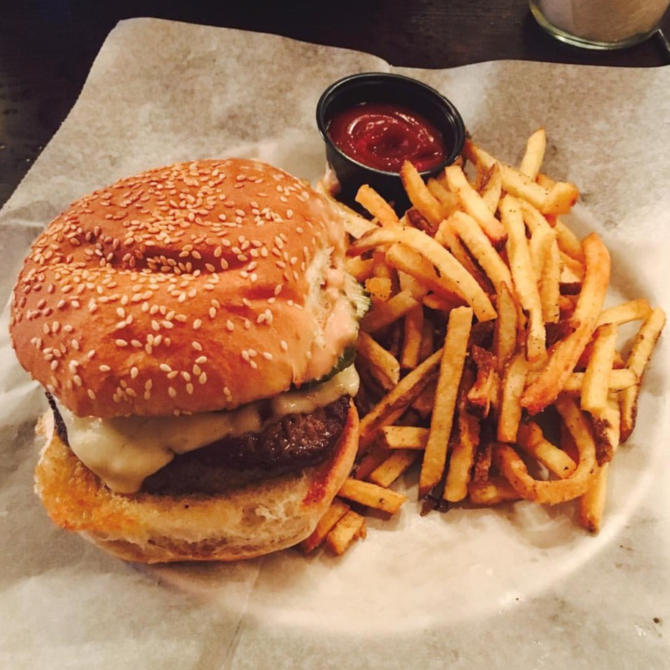 Burger & Fries at JM Curley on #foodmento http://foodmento.com/place/9759