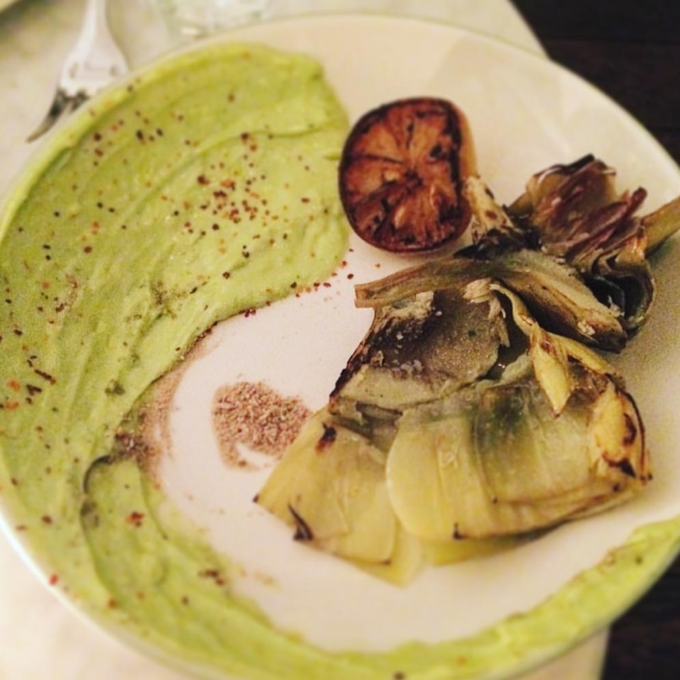 Braised Artichoke, Mint Aioli from La Pecora Bianca on #foodmento http://foodmento.com/dish/38841