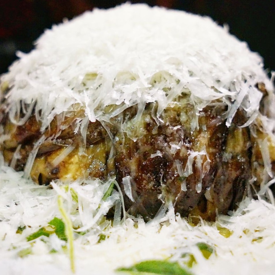 Timballo Di Zanghi (Eggplant, Anelletti Pasta, Pork Sausage) at Sessanta on #foodmento http://foodmento.com/place/8227