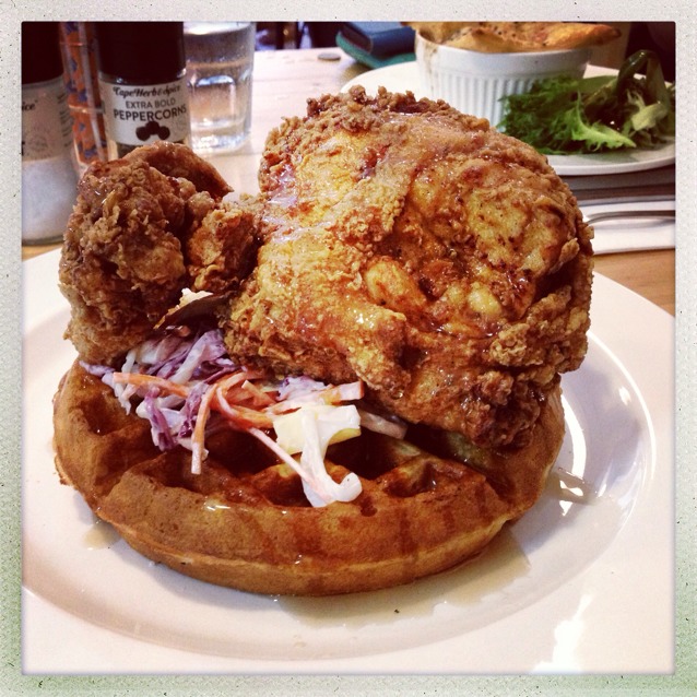 Fried Chicken with Waffles at The Fabulous Baker Boy on #foodmento http://foodmento.com/place/1278