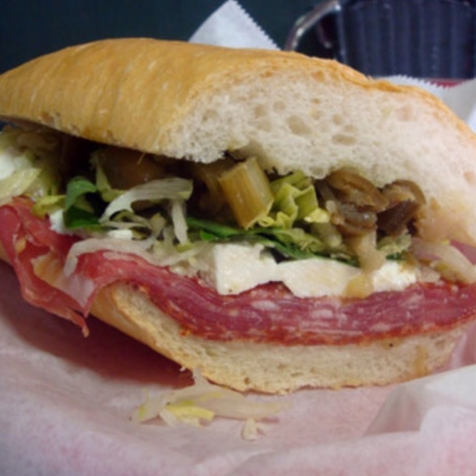 Mr. G Italian Sub (Hot Sopresatta, Prosciutto, Genoa Salami) at J. P. Graziano Grocery Co. on #foodmento http://foodmento.com/place/11217