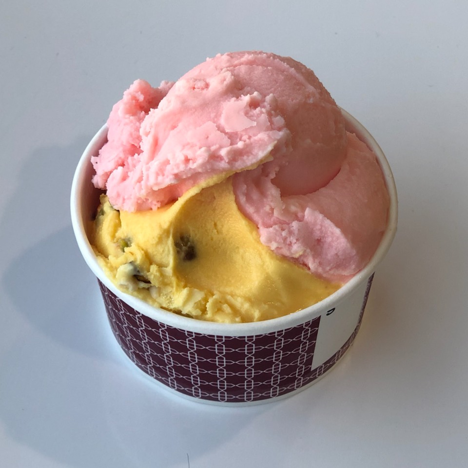 Saffron with Pistachio Ice Cream from Saffron & Rose Ice Cream on #foodmento http://foodmento.com/dish/38203