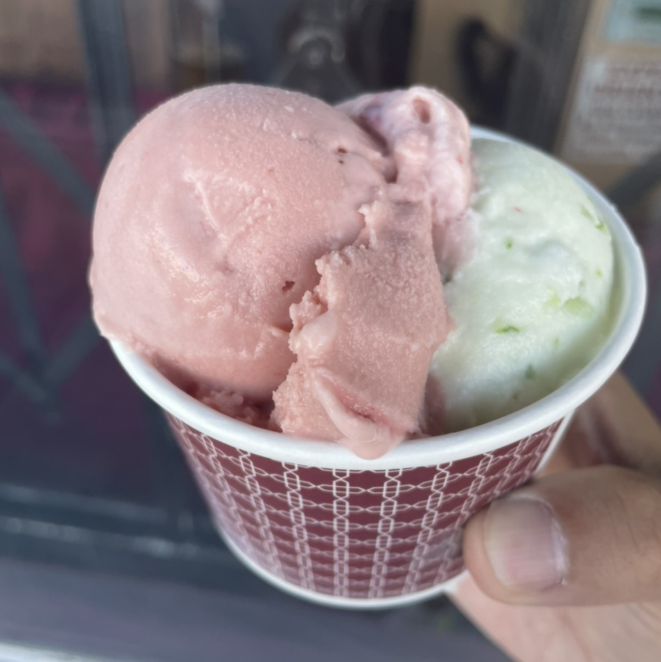Pomegranate Ice Cream from Saffron & Rose Ice Cream on #foodmento http://foodmento.com/dish/54063