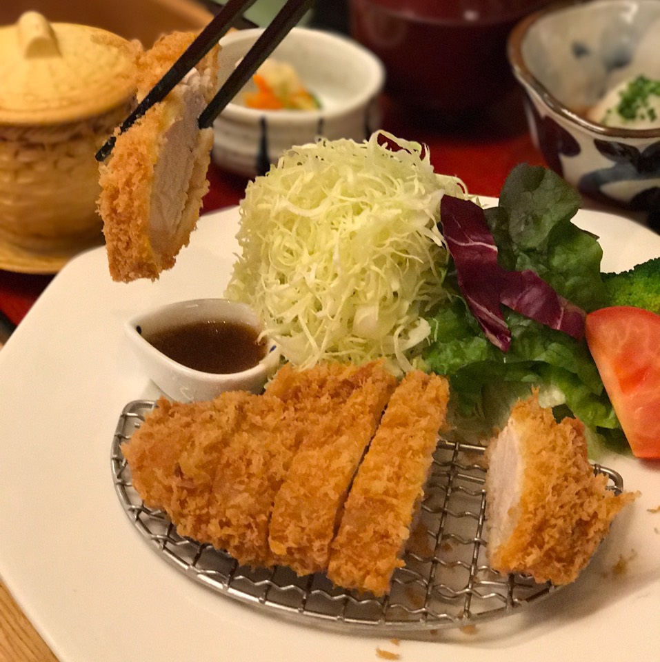 Oroshi Tonkatsu (Fried Pork Loin, Ponzu Sauce) at Ootoya on #foodmento http://foodmento.com/place/10370