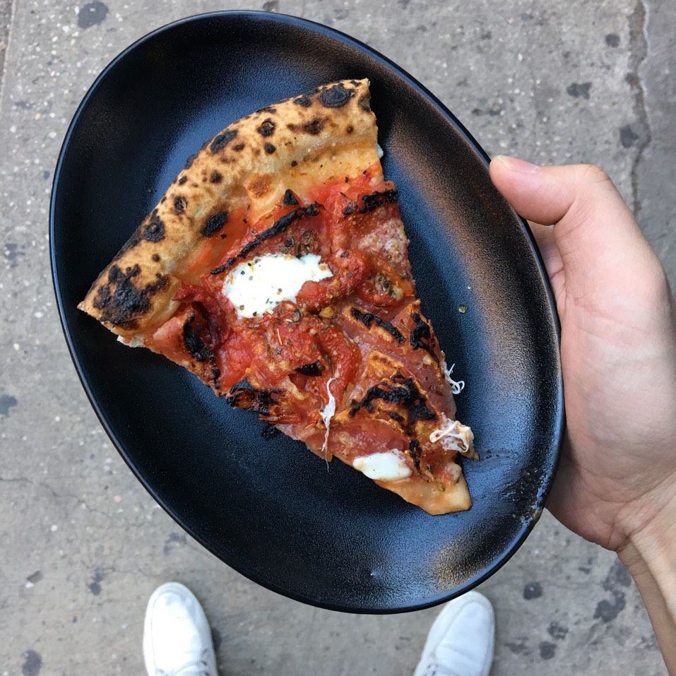 The King Salami Pizza (Hot & Sweet Soppressata) from Speedy Romeo LES (CLOSED) on #foodmento http://foodmento.com/dish/38970
