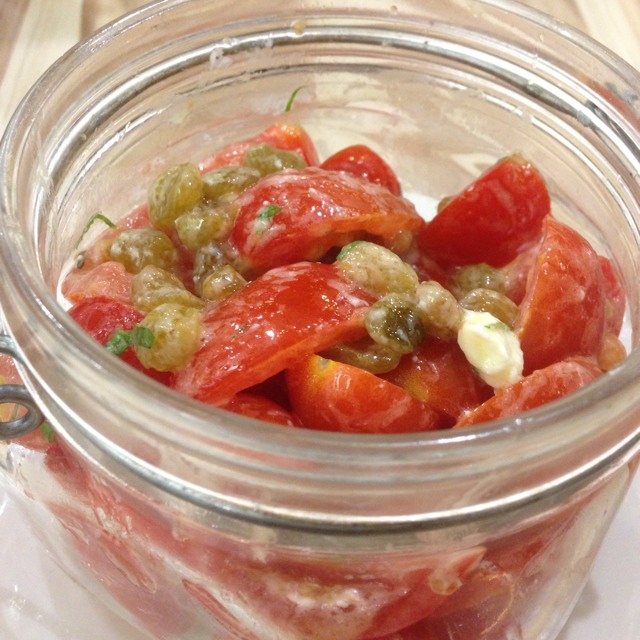 Vine Tomato Salad (Cherry Tomato, Sultana, Feta Cheese...) at Poulet on #foodmento http://foodmento.com/place/1047