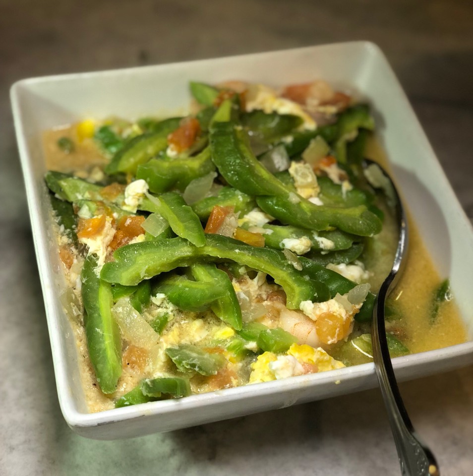 Ginisang Ampalaya (Sauteed Bitter Melon, Shrimp, Egg) from Tito Rad's Grill & Restaurant on #foodmento http://foodmento.com/dish/44396