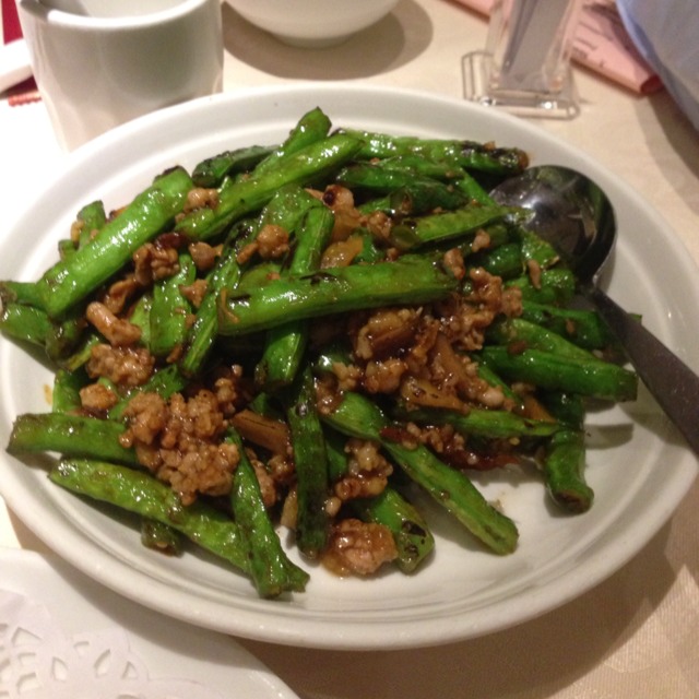String Beans With Minced Pork from Pang's Kitchen 彭慶記 on #foodmento http://foodmento.com/dish/4216