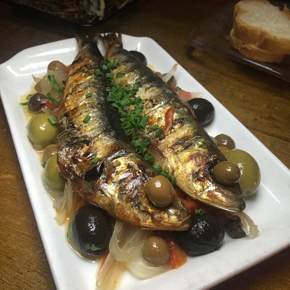 Sardinas En Escabeche (Grilled Sardines) at Las Ramblas Bar de Tapas on #foodmento http://foodmento.com/place/10763