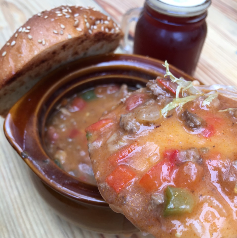 Burger Soup (Special) at Gebhard’s Beer Culture on #foodmento http://foodmento.com/place/10765