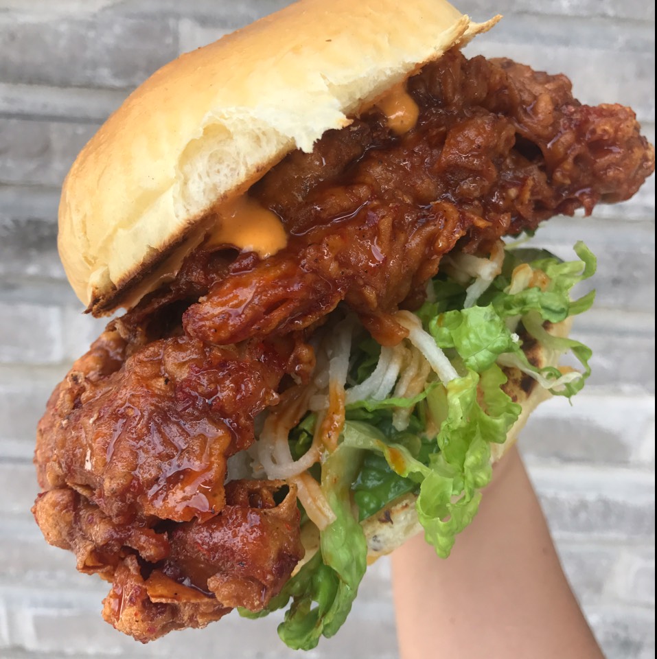 Busan Fried Chicken Sandwich from OPPA (CLOSED) on #foodmento http://foodmento.com/dish/40428