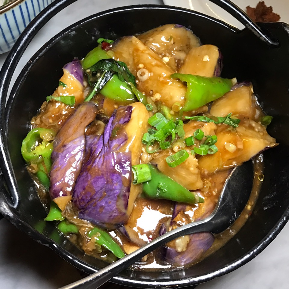 Garlic Roasted Japanese Eggplant at Carma East (CLOSED) on #foodmento http://foodmento.com/place/10955