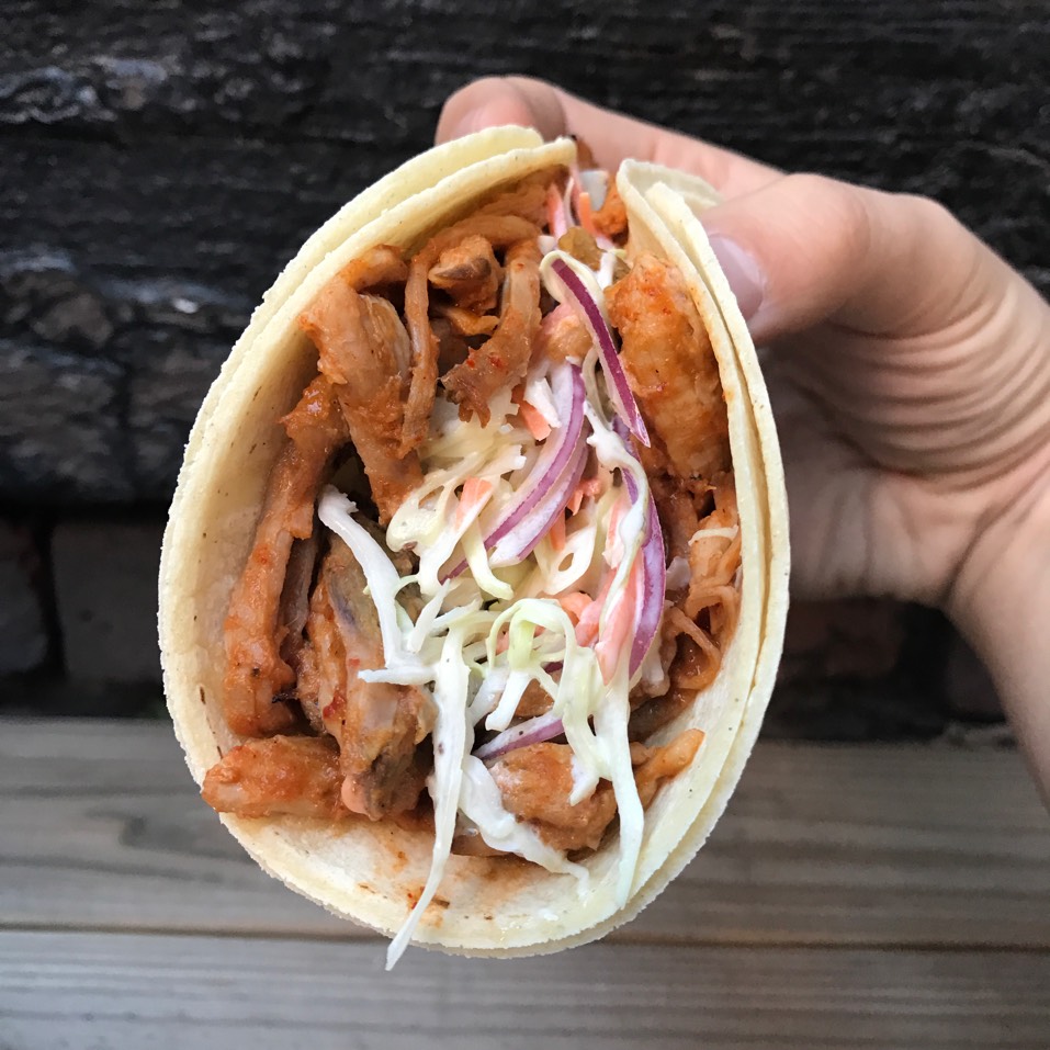 First In Flight BBQ Taco (Sunday) at Tac N Roll on #foodmento http://foodmento.com/place/10956