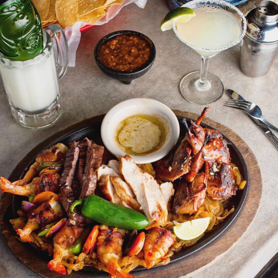 Fajitas & Bacon Wrapped Shrimp from El Real Tex-Mex Cafe on #foodmento http://foodmento.com/dish/41694