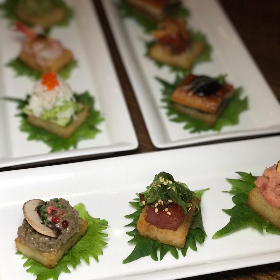 Assorted Japanese Canapé  from ROKI Le Izakaya (CLOSED) on #foodmento http://foodmento.com/dish/42051