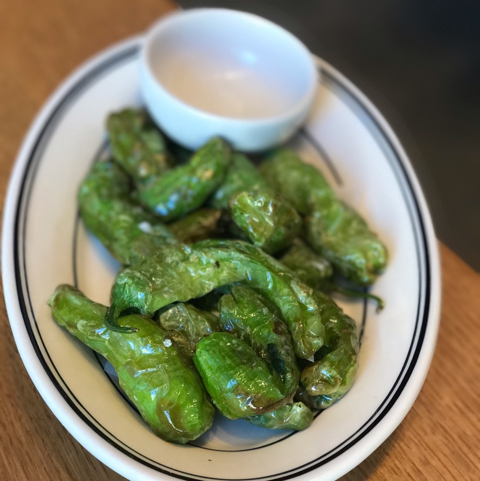 Pimientos de Padron (Blistered Shishito Peppers) at Boqueria Brooklyn (CLOSED) on #foodmento http://foodmento.com/place/11117