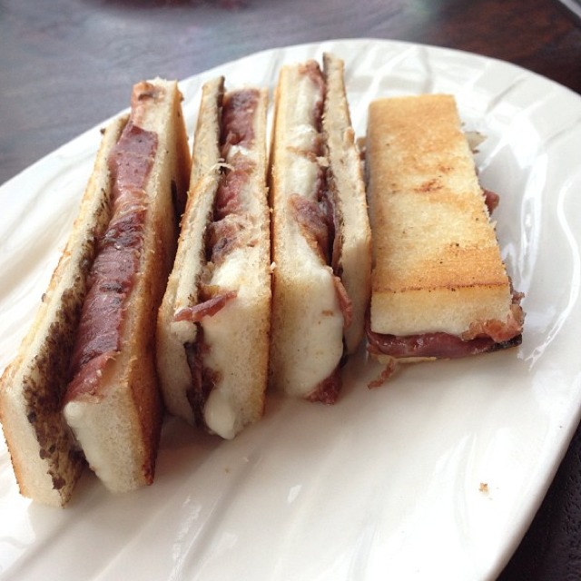 Bikini Sandwich (Jamon, Cheese, Truffle) at Catalunya Singapore on #foodmento http://foodmento.com/place/1111