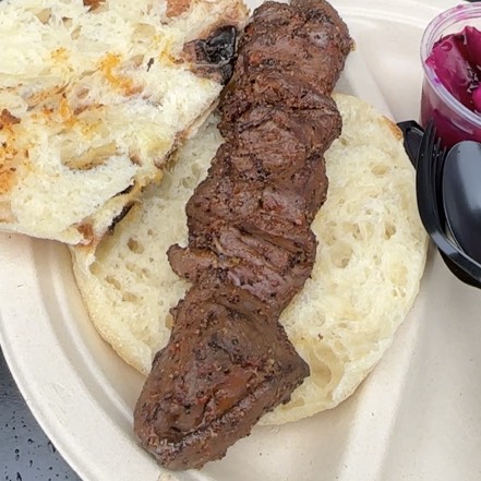 Lamb Heart Kebab @iii_mas_bbq from Smorgasburg Los Angeles on #foodmento http://foodmento.com/dish/56680