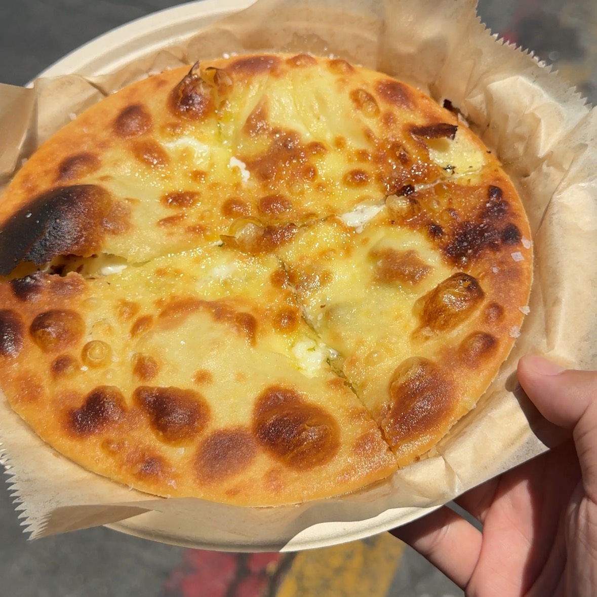 Focaccia Di Recco $17 @ Glad from Smorgasburg Los Angeles on #foodmento http://foodmento.com/dish/58271