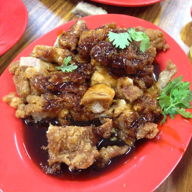 Marmite Chicken Chop from Nan Hwa Chong Fish-Head Steamboat Corner (南华昌亚秋鱼头炉) on #foodmento http://foodmento.com/dish/4427