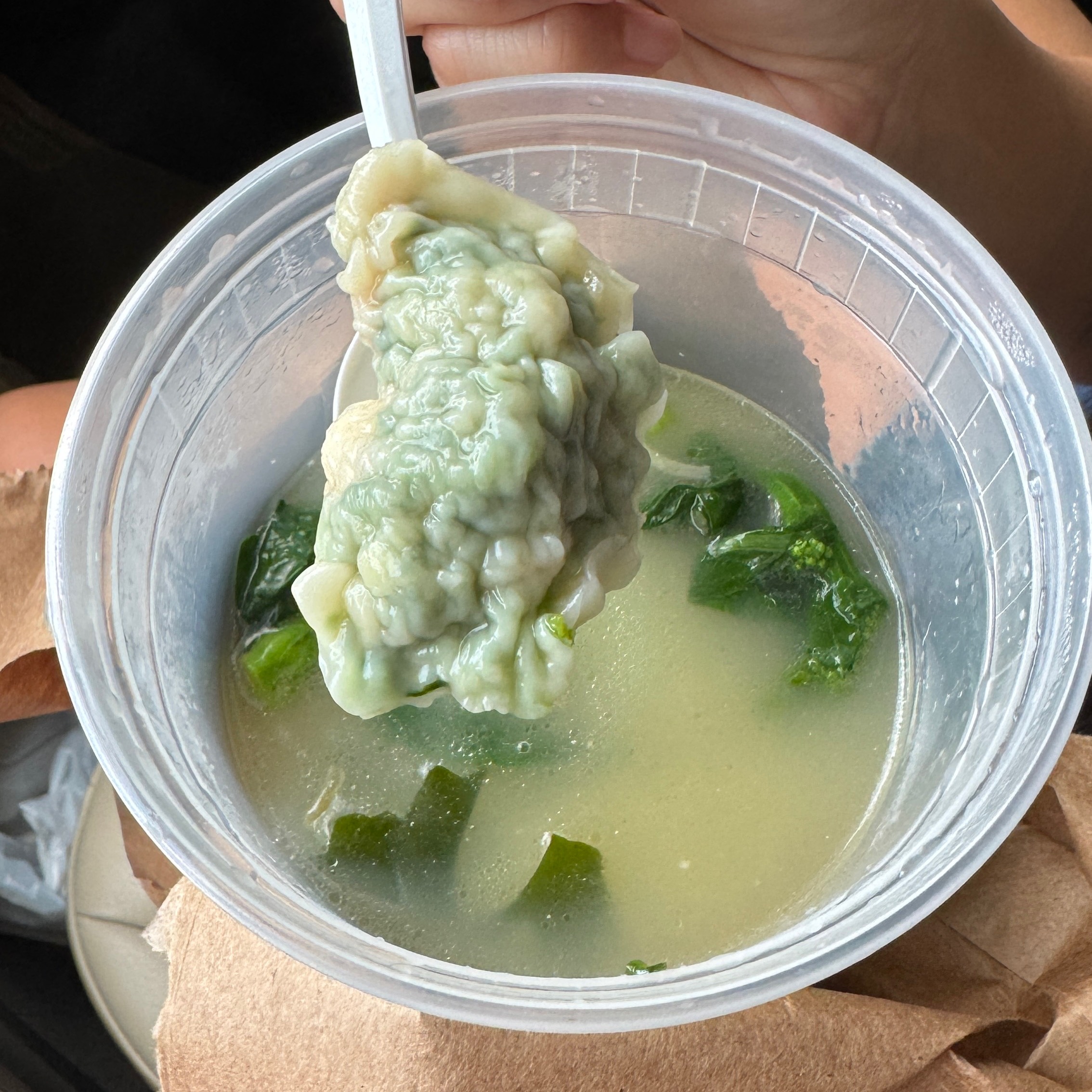 Three Flavored Dumpling With Bone Soup $12.50 was $11 at Wu's Wonton King on #foodmento http://foodmento.com/place/11360
