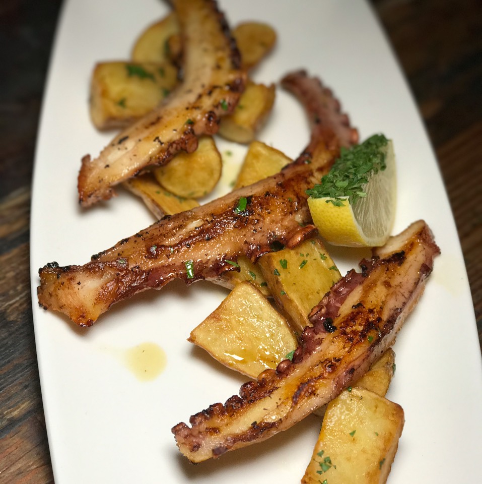 Polpo Grigliato (Grilled Octopus, Lemon Potatoes) from Luzzo's BK on #foodmento http://foodmento.com/dish/43981