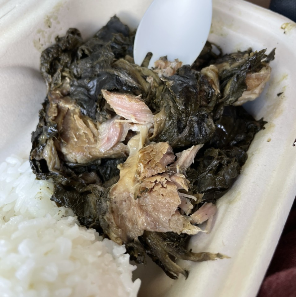 Laulau (Pork Wrapped In Leaves) at Helena's Hawaiian Food on #foodmento http://foodmento.com/place/11593