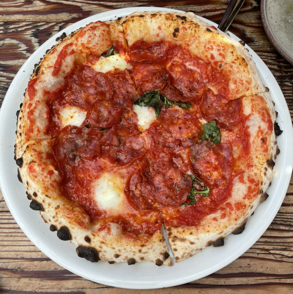Diavola Pizza $28 at Felix Trattoria on #foodmento http://foodmento.com/place/11804