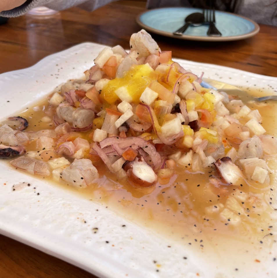 Cevisushi (Jicama, Shrimp, Octopus Ceviche) $22 from Coni'seafood on #foodmento http://foodmento.com/dish/53830