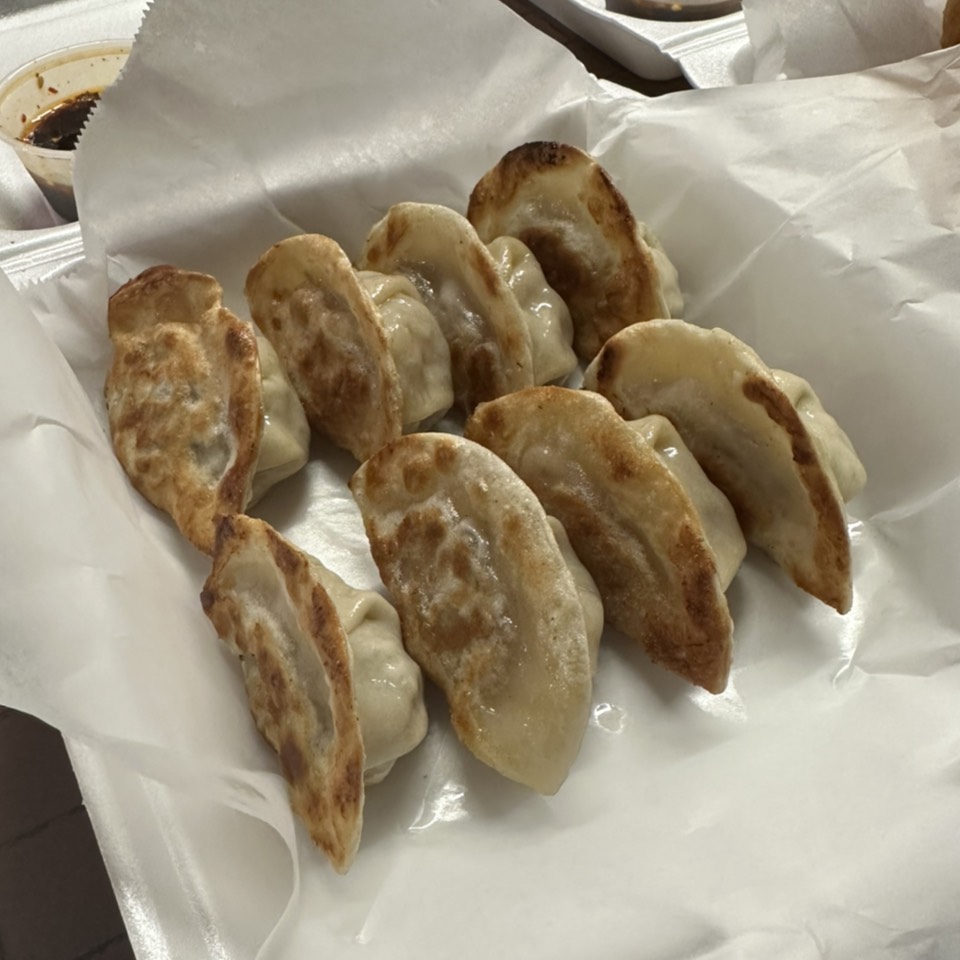 Beef Pan Fried Dumplings $12 from Dumpling House on #foodmento http://foodmento.com/dish/54699