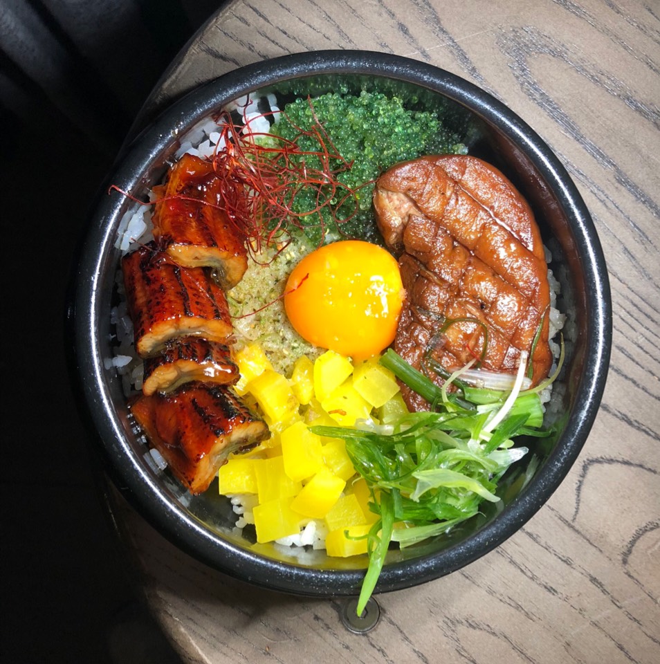 Foie Gras & Unagi Bowl at Here's Looking at You (CLOSED) on #foodmento http://foodmento.com/place/12019