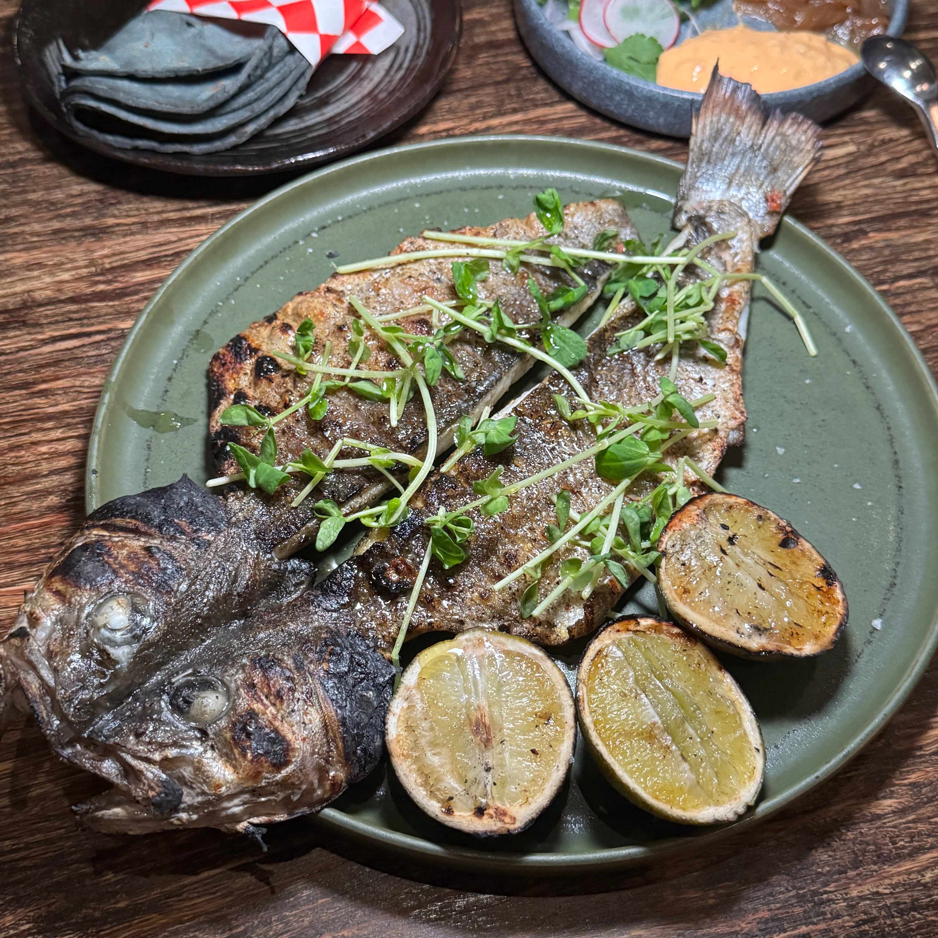 Branzino "zarandeado" (DineLA Jan 2025) at Here's Looking at You (CLOSED) on #foodmento http://foodmento.com/place/12019