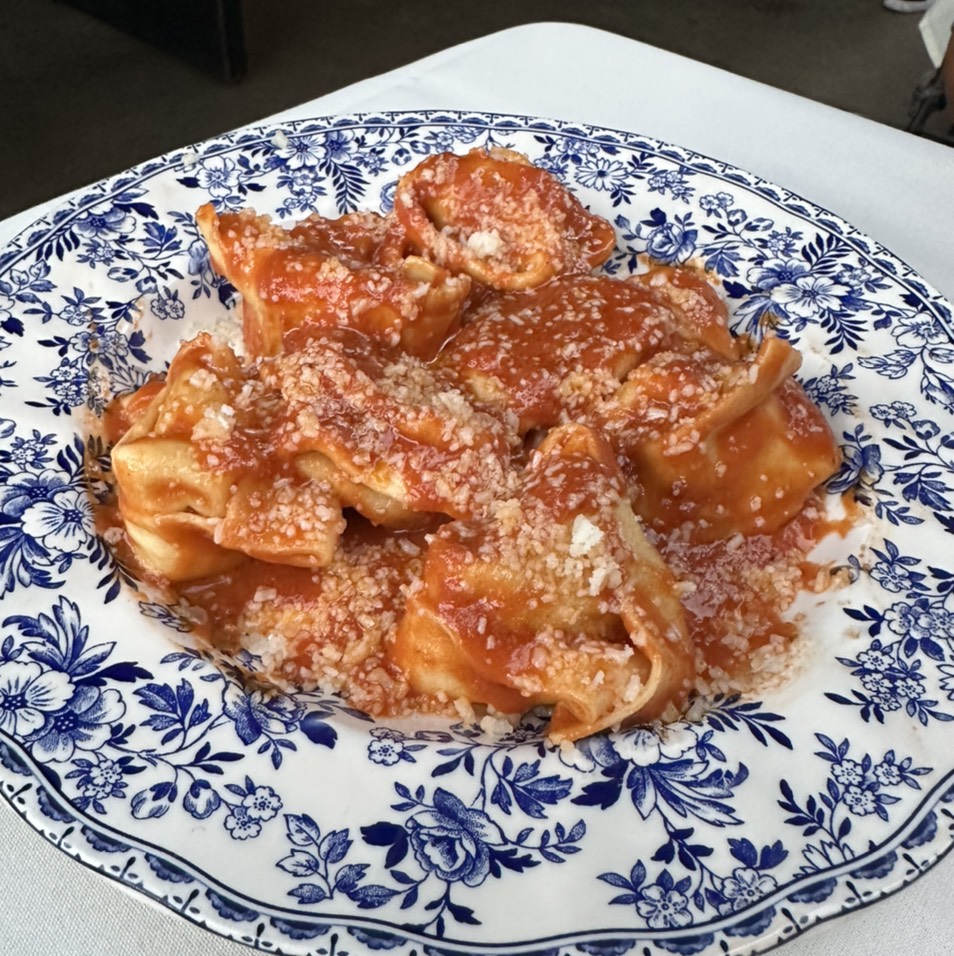 Tortelloni (Swiss Chard Ricotta Tomato and Butter Sauce) $27 at Rossoblu on #foodmento http://foodmento.com/place/12054