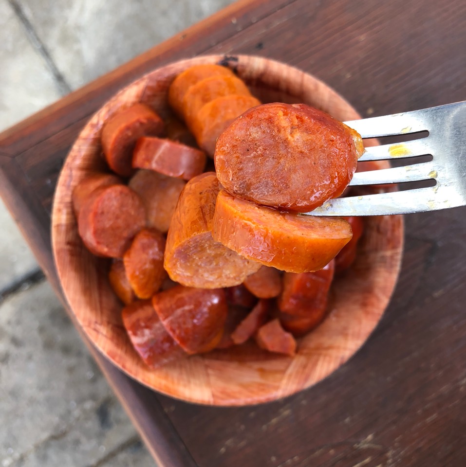 Mount Mayon Hot Links from The Park's Finest BBQ on #foodmento http://foodmento.com/dish/46551