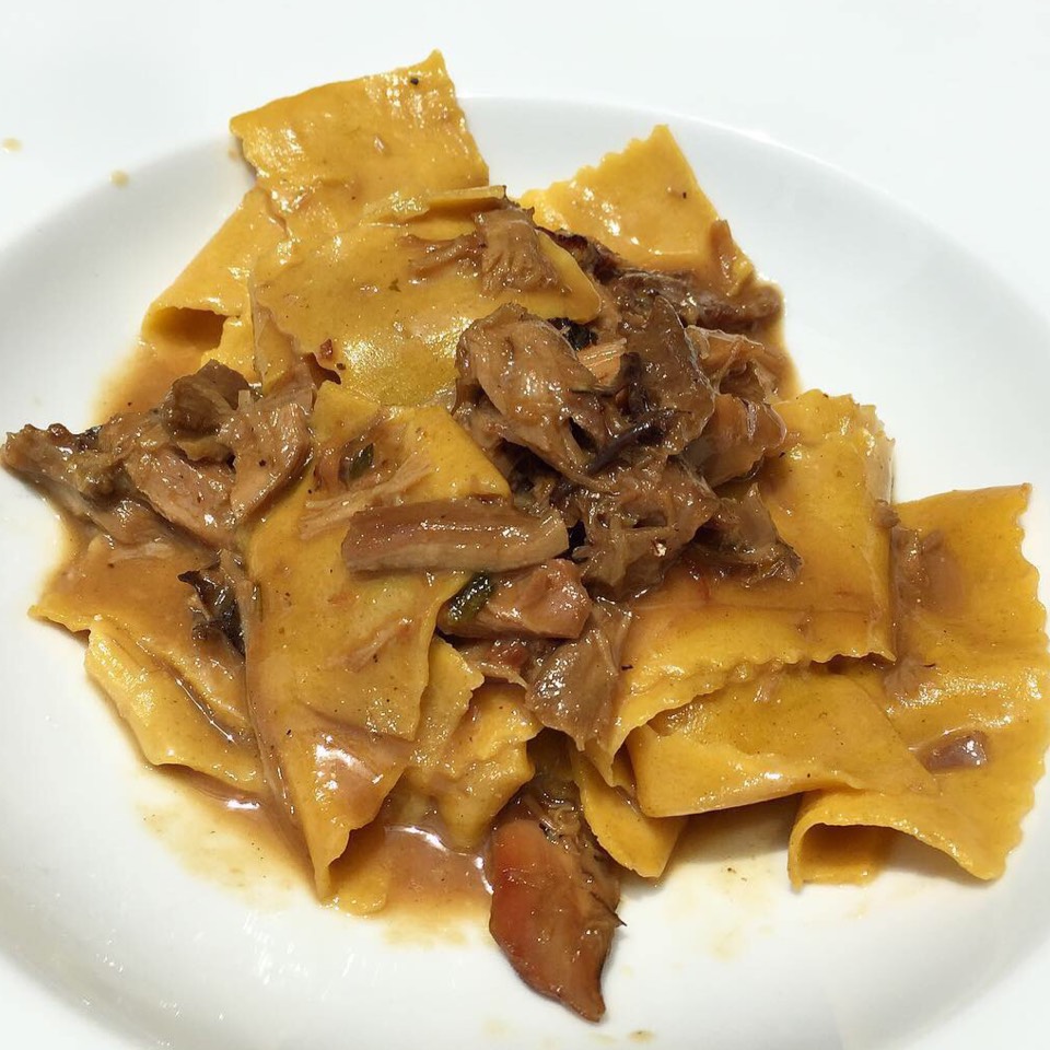 Pappardelle With Pheasant & Mushroom from Drago Centro on #foodmento http://foodmento.com/dish/46636