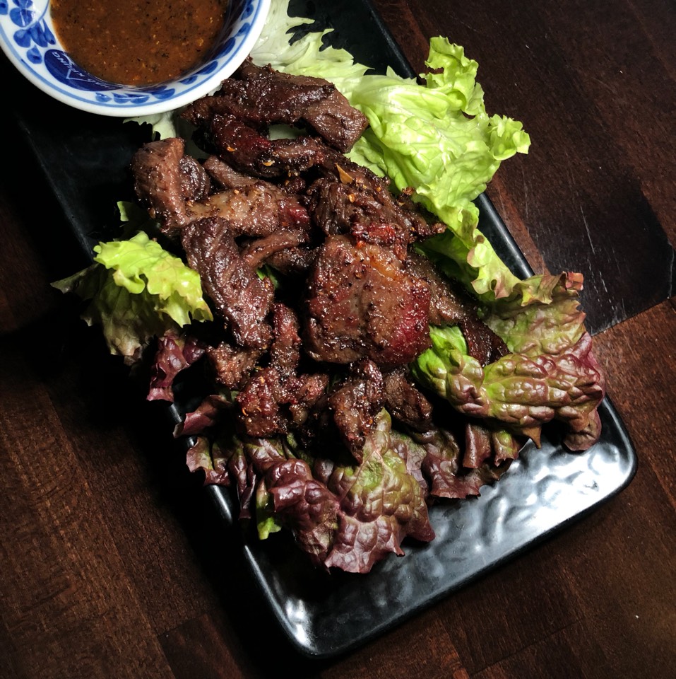 Neau Dad Deaw (Thai Beef Jerky), Jaew Sauce at Chao Krung on #foodmento http://foodmento.com/place/12133