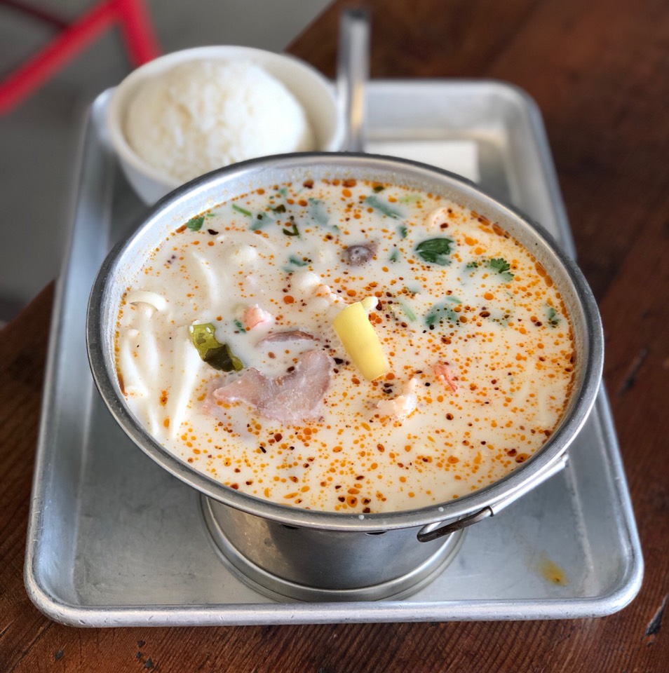 Tom Kha Goong (Shrimp Hot Pot Soup) from Bowl Thai on #foodmento http://foodmento.com/dish/47784