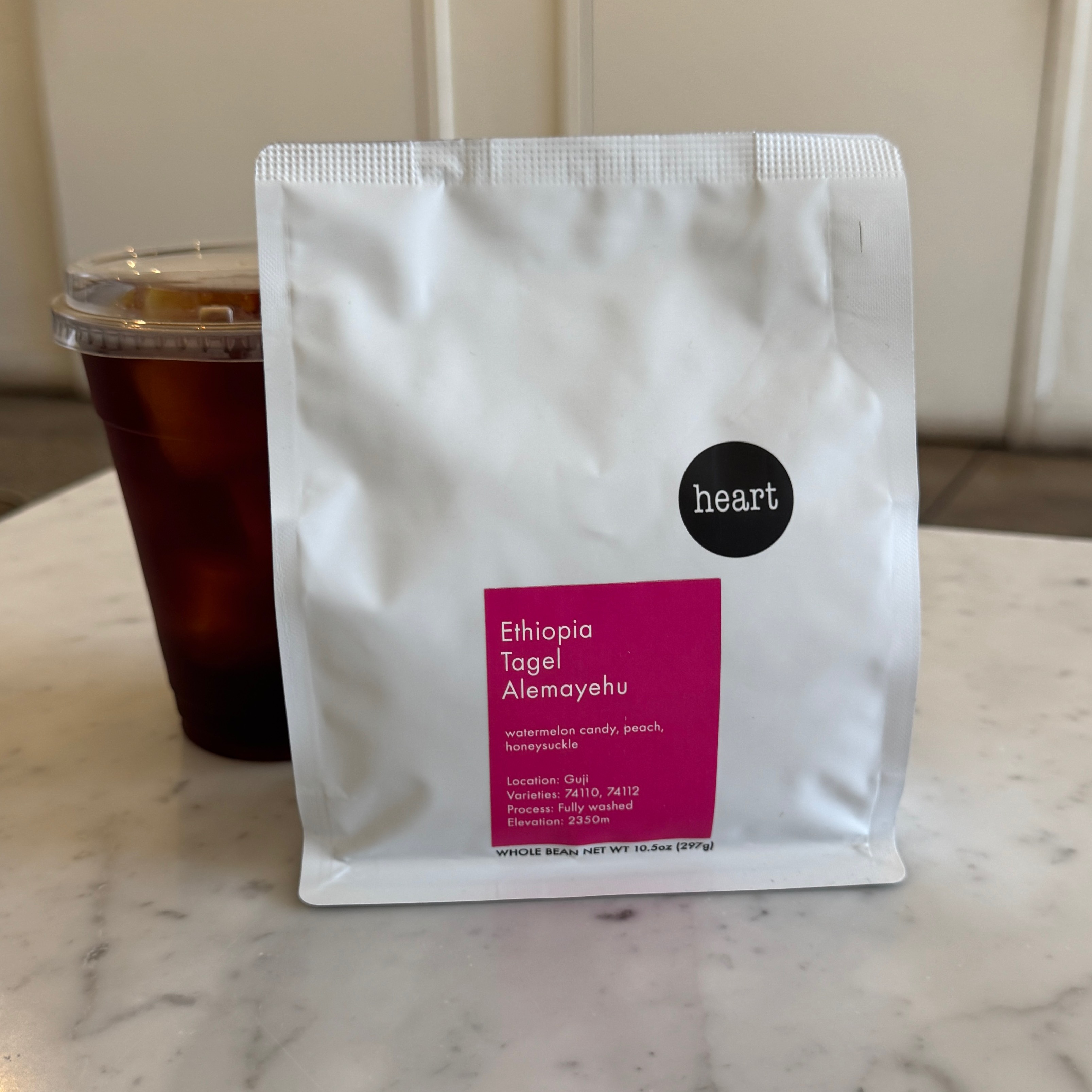 Heart (Ethiopia Tagel Alemayehu) $25 (10.5 Oz) at Eightfold Coffee on #foodmento http://foodmento.com/place/12159