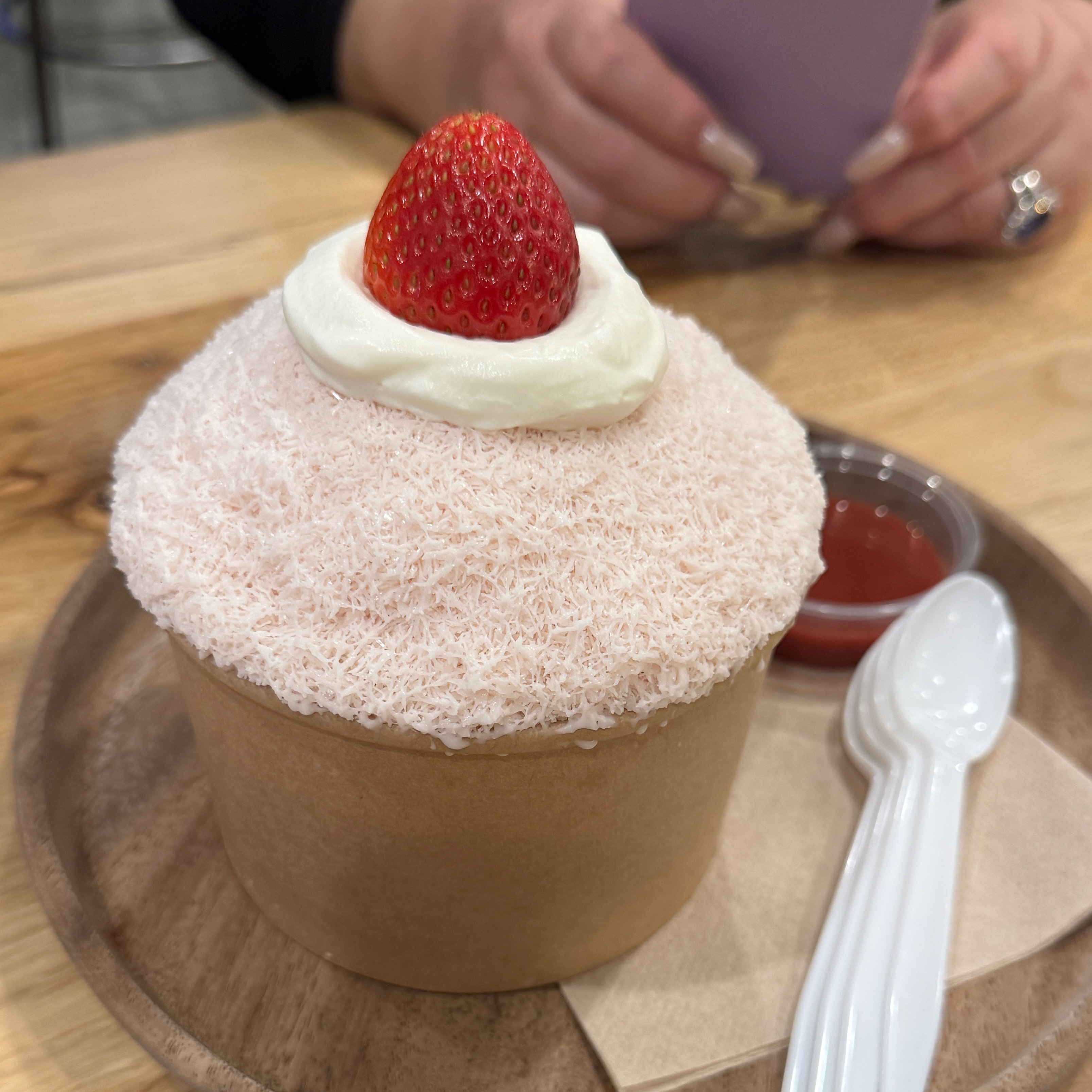 Strawberry Shave Ice $13.50 at Anko by Serve O on #foodmento http://foodmento.com/place/12166