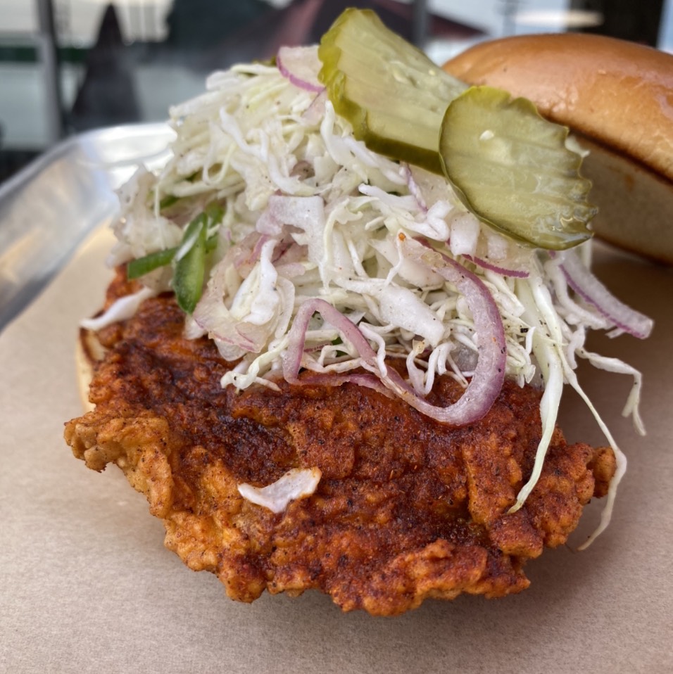Nashville Chicken Sandwich from Blazin’ Hens (CLOSED) on #foodmento http://foodmento.com/dish/49424