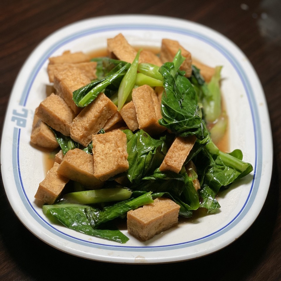 Chinese Broccoli, Fried Tofu at Rodded Restaurant on #foodmento http://foodmento.com/place/12233