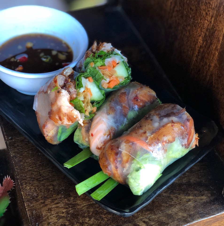 Goi Cuon Ca Salmon (Salmon Belly Rolls) at Garlic & Chives on #foodmento http://foodmento.com/place/12238