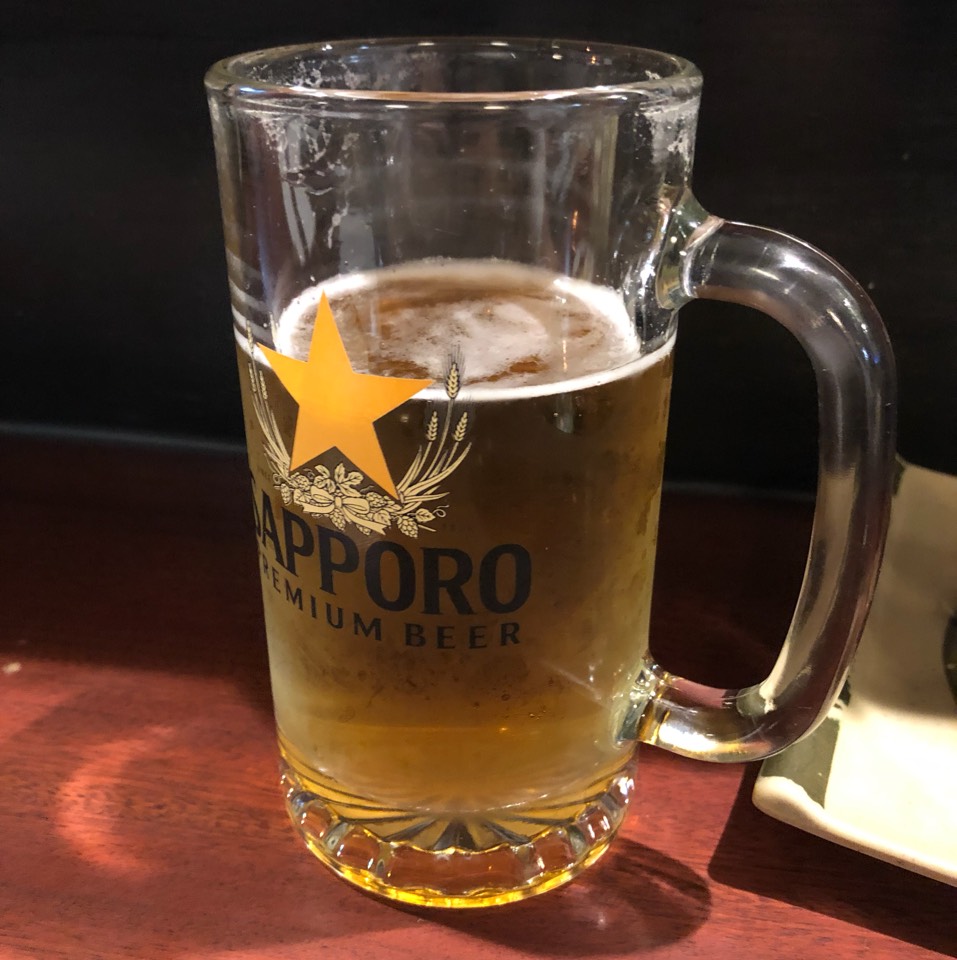 Sapporo Beer Draft from Shin-Sen-Gumi Yakitori on #foodmento http://foodmento.com/dish/47365