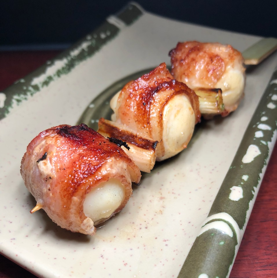 Quail Egg With Bacon from Shin-Sen-Gumi Yakitori on #foodmento http://foodmento.com/dish/47372