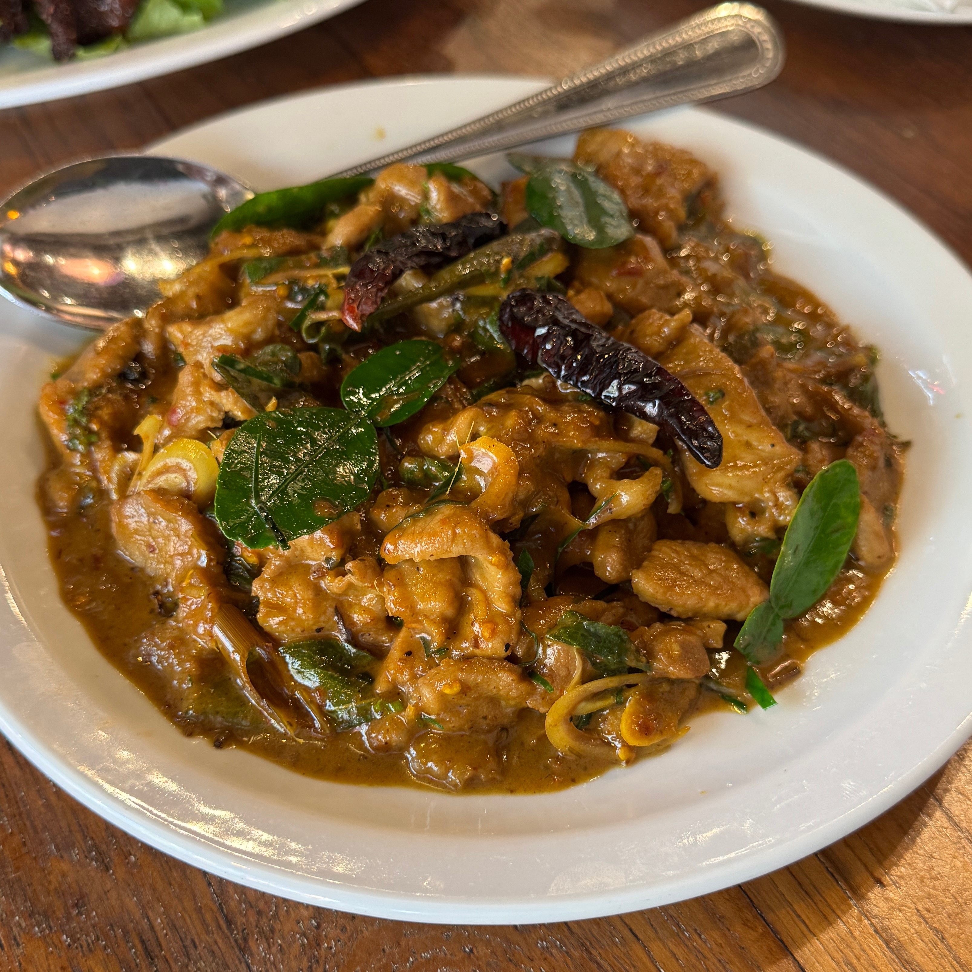 Kaeng Kua Phuket With Pork $22 at Noree Thai on Beverly by Chef Fern & Chef Pla on #foodmento http://foodmento.com/place/12293