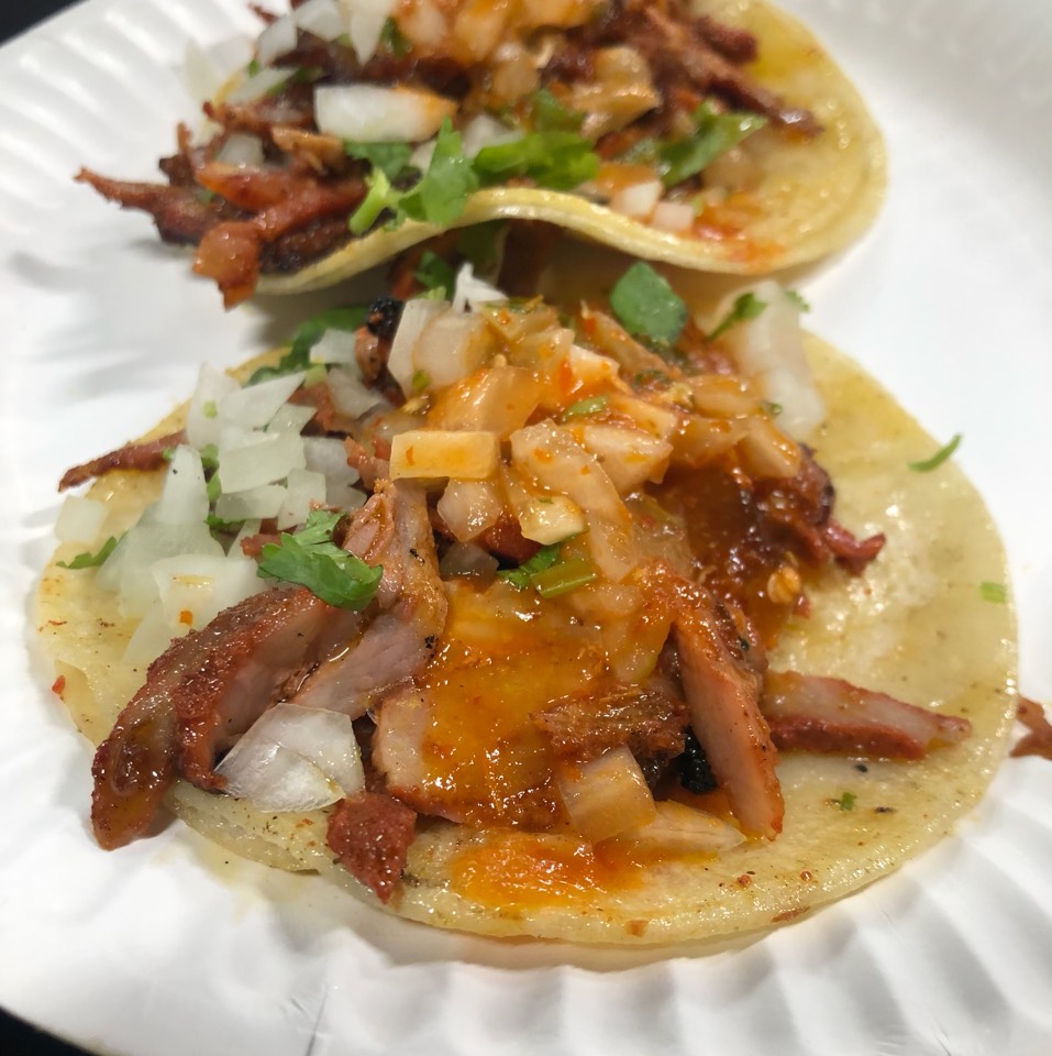 Al Pastor Tacos (Nights Only) from Tacos Los Guichos on #foodmento http://foodmento.com/dish/47976