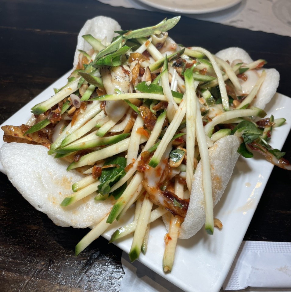 House Special Mango Salad (Squid & Escargot) $13 at Ốc & Lẩu (OC & Lau) 2 on #foodmento http://foodmento.com/place/12494