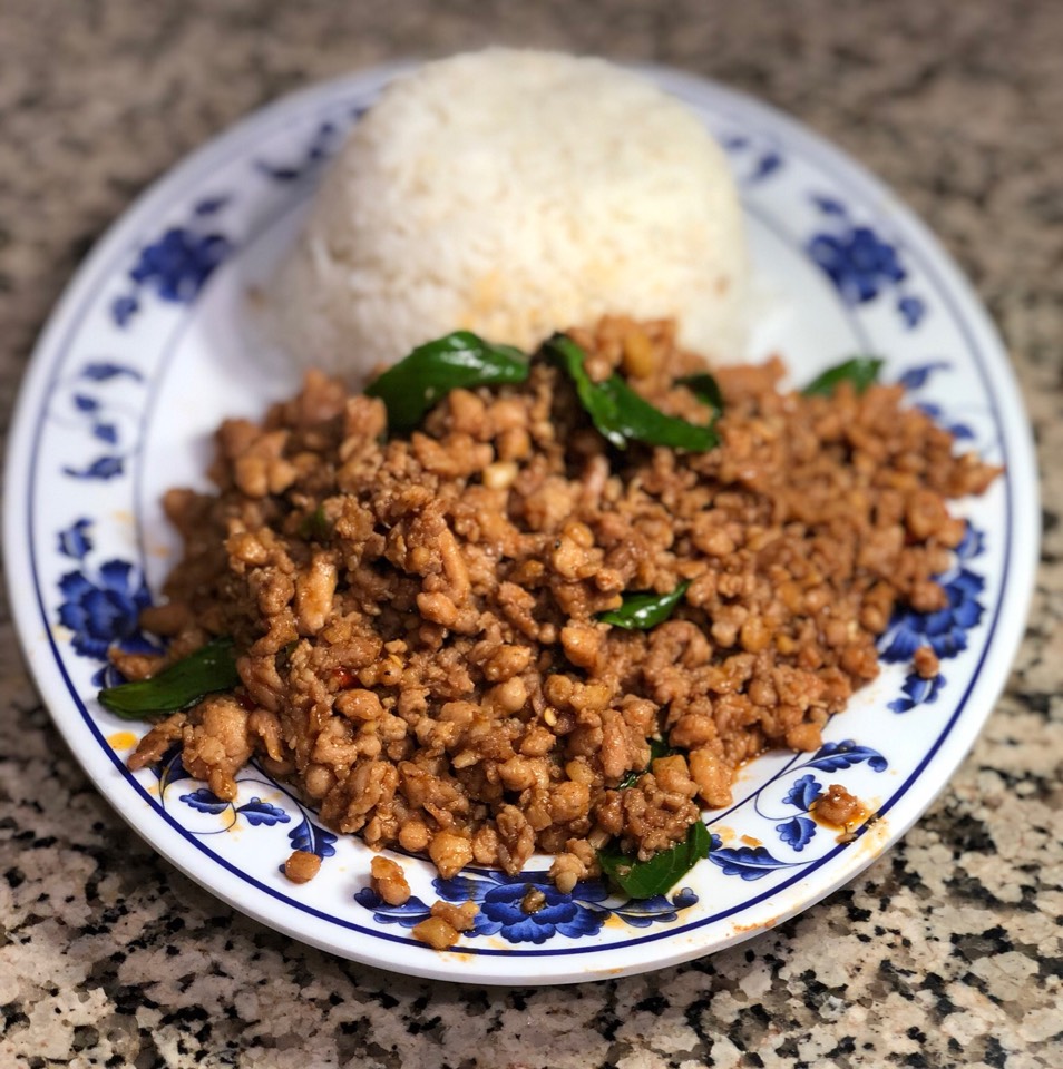 Pad Ka Pao (Kra Pow) from Sanamluang Café on #foodmento http://foodmento.com/dish/48204