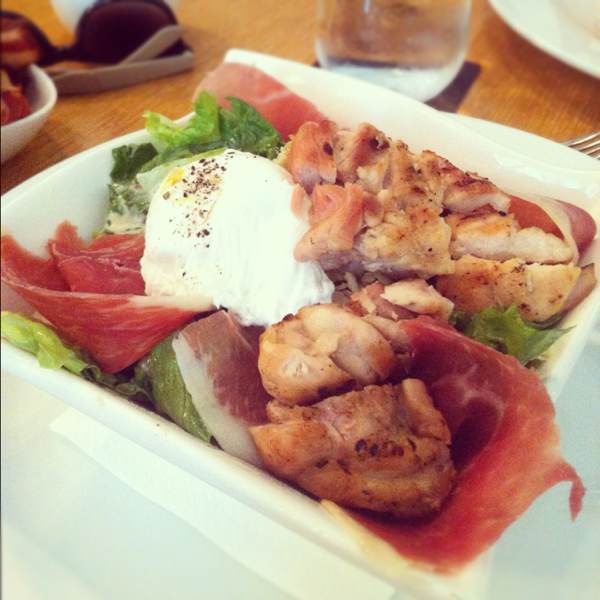 BBQ'd Chicken Caesar Salad (anchoivies, prosciutto...) at Graze on #foodmento http://foodmento.com/place/124