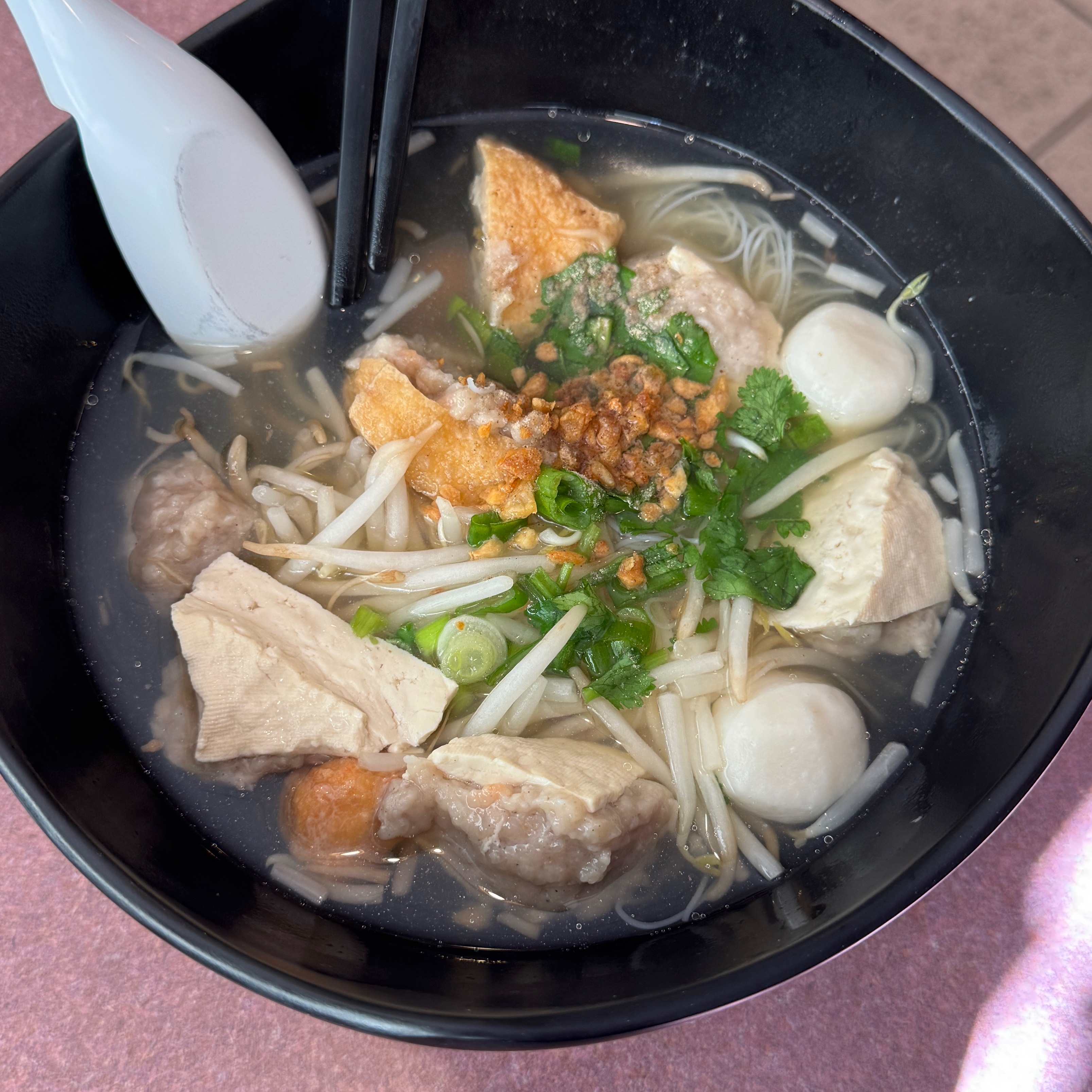 Pork Stuffed Tofu Noodle Soup $17 was $16 was $13 at Siam Sunset on #foodmento http://foodmento.com/place/12580